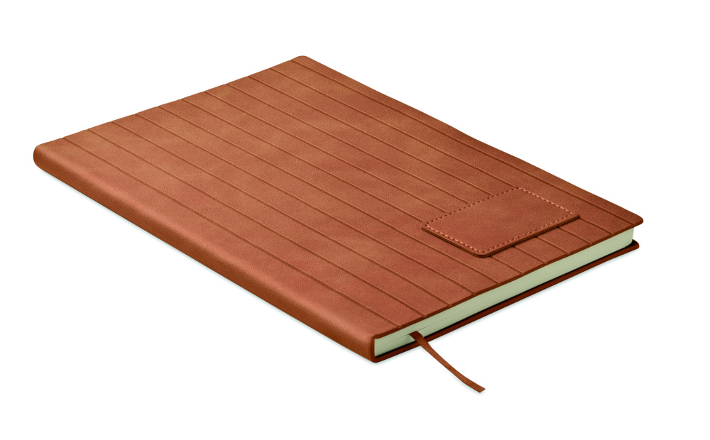 Лого трейд pекламные продукты фото: A5 notebook in smokey PU